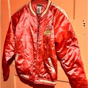 Official Walt Disney World Satin Embroidered Princess Jacket in Bright Pinkk